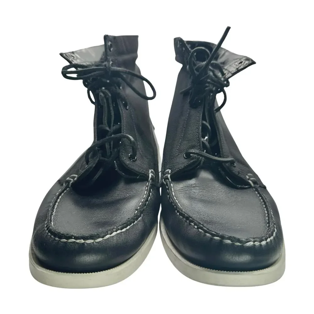 Sebago x Vane | Men | Docksides Leather Nylon Convertible Boat Shoes | Size 13 M